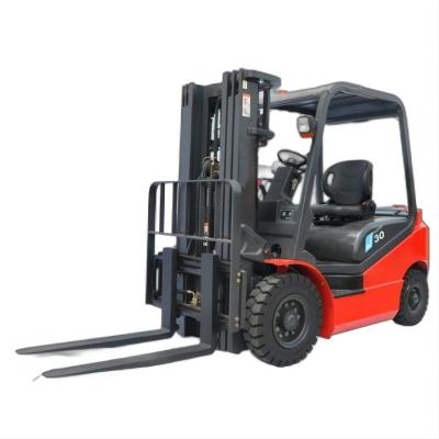 China Four Wheel Counter Balanced Weiht Hydraulic or Mechanical Diesel Forklift Truck 3Ton for sale