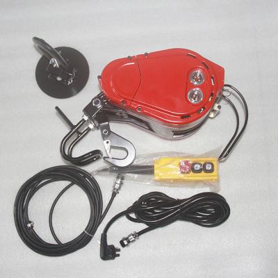 China Drywall lift Light Type 350KG Industrial Electric Hoist Hanging Type With Permanent Magnet Inverter Motor for sale