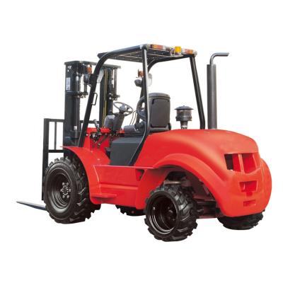 China Flexibele 3,0 Ton Diesel Powered Forklift Twee Uitstekende Klasseerbaarheid van het Aandrijvings de Ruwe Terrein Te koop