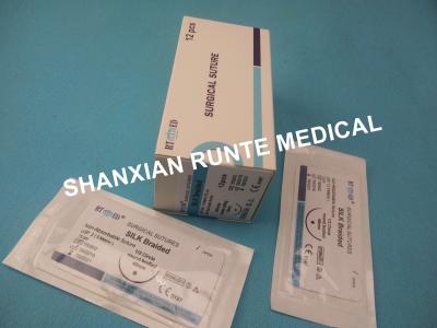 China New packing,CE&ISO Certified Braided SILK Suture,Sterile Disposable Surgical Medical Suture(Catgut/PGA/PGLA/PDO/Nylon) for sale