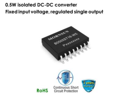 China B0505ST16-W5 0.5W DC DC Boost Converter Module Isolated Regulated Single Output for sale