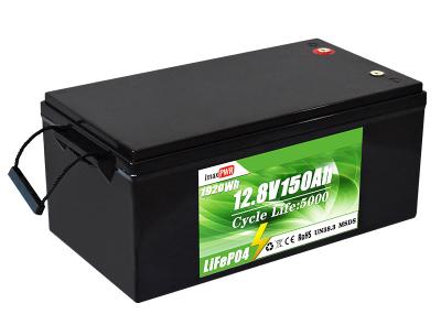 China 12.8V 150Ah Deep Cycle Rechargeable Battery For Boats Golf Carts for sale