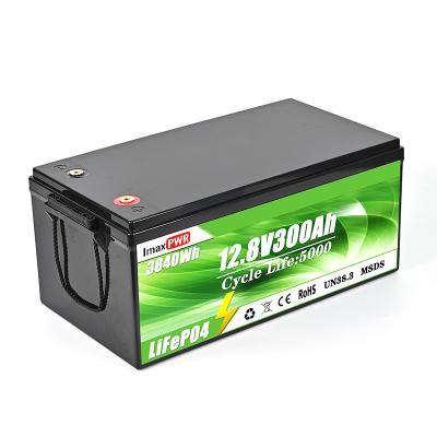 China 12V 300Ah Home Energy Storage Battery 3000 Deep Cycle Back Up Power for sale