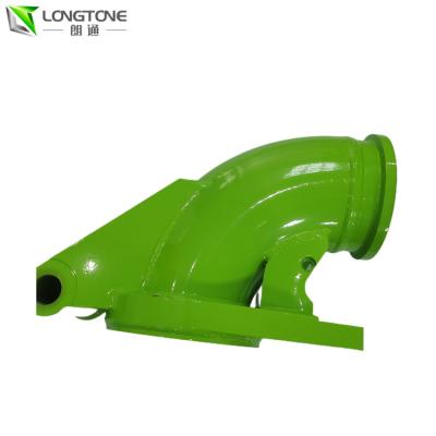 China Green Concrete Mixer Parts Outlet Elbow For Zoomlion Boom Concrete Pump for sale