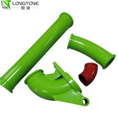 China Zoomlion Concrete Pump Spare Parts , Elbow Outlet For Concrete Pump for sale