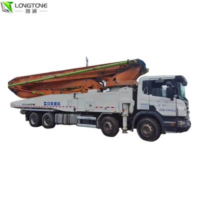 China Used Cement Pumping Truck Mobile Concrete Boom Pump Truck 56m for sale
