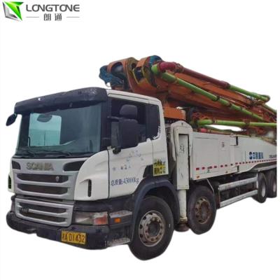 China 56X-6RZ Used Concrete Line Pumps Mounted Truck 45.8m For Construction Engineering for sale
