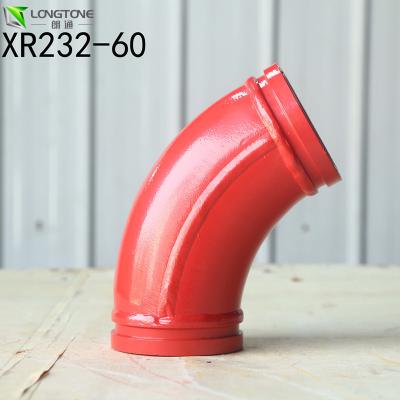 China DN125 DN150 Concrete Pipe Elbows Reducers Weight Red White Yellow Color for sale