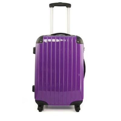 Китай Ручной багаж вагонетки ПК, чемодан завальцовки багажа перемещения дела пурпуровый продается