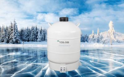 China Alu Alloy Cryogenic Liquid Nitrogen Container 50 Liter For Vaccine Animal Semen for sale