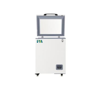 China Portable Mini Cryogenic Chest Freezer With Single Foaming Door 100L for sale