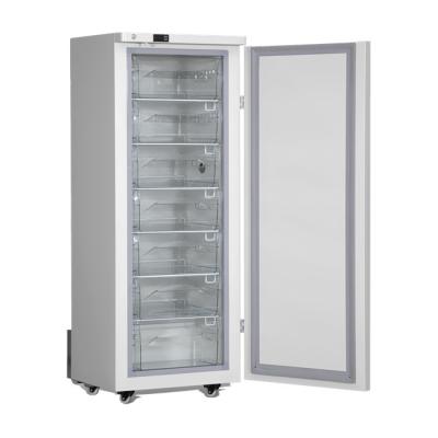 China 278L Capacity Hospital Laboratory Stainless Steel Upright Deep Freezer With Lock for sale