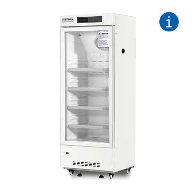 Chine réfrigérateur en verre médical de coffret d'étalage de pharmacie de la porte 226L pour l'hôpital/laboratoire à vendre