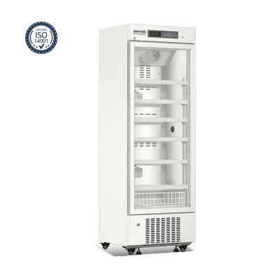 Китай холодильник ранга одиночной стеклянной двери 315L биомедицинский фармацевтический с реальным воздушным охлаждением силы продается