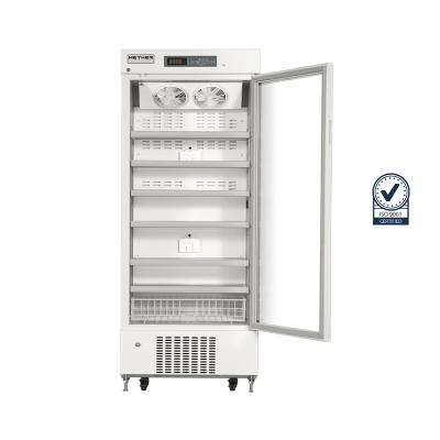 China Mpc-5V415 Pharmacy Medical Refrigerator With Heating Glass Door Automatic Rebound for sale