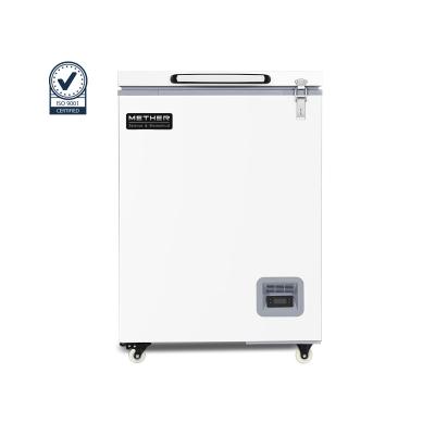 China METHER Minus 86 Small Medical Chest Freezer Refrigerator 100L With CE Certificate for sale