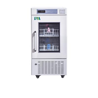 China 4 Degrees Blood Storage stainless steel 108L Vertical Blood Bank Refrigerator for Hospital for sale