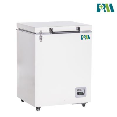 China 100 Liters Mini Small Portable High Quality Biomedical Chest Freezer For Hospital for sale