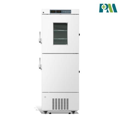 China Minus 25 Degree 368 Liters Capacity R290 Laboratory Hospital Upright Stand Combined Refrigerator Freezer for sale