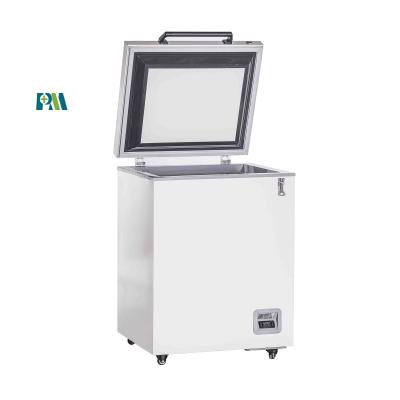 China 100L Portable Biomedical Vaccine Ultra Low Temperature Chest Freezer Minus 86 Degree for sale
