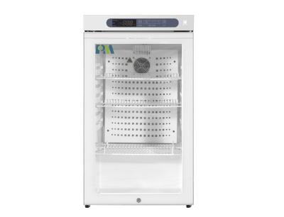 China Laboratory Medical Pharmacy Grade Freezer 2-8 Degree Upright With Glass Door for sale
