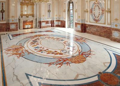 Cina Medaglioni di marmo Waterjet 15mm di pavimentazione interni di 300*600mm in vendita