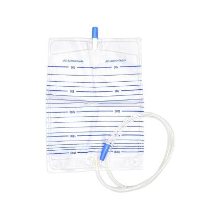 China Medical Urology Disposable Products 2000ml Adult Urine Collector Bag for sale