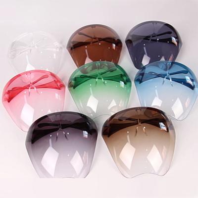 China 6.5 Inch / 165mm PPE Protective Clear Face Shield With Glasses for sale