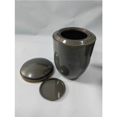 Chine Point de Grey Color With Silver Flash Ash Urn For Adult funèbre et 3.3L en matière plastique à vendre