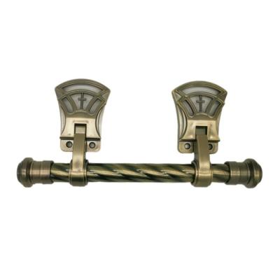 China Antique Brass ABS Plastic Casket Swing Handles With Twisted Steel Pipe for sale