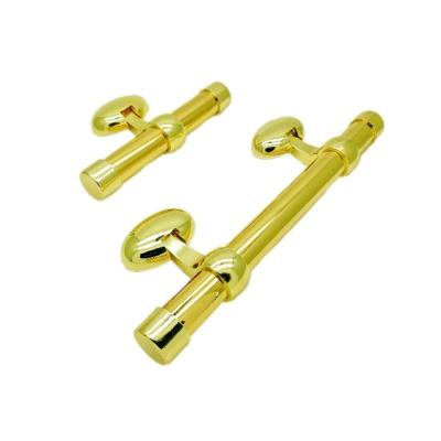 China High Polished Funeral Coffin Hardware With T Bar And Steel Bar 30cm for sale