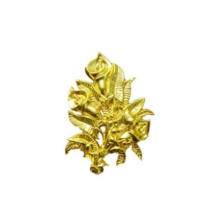China European Style Gold Wooden Coffin Ornaments SGS BV Coffin Accessories for sale