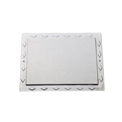 China 20.5*15.5cm Coffin Nameplates Metalization Silver Plating Coffin Ornaments for sale