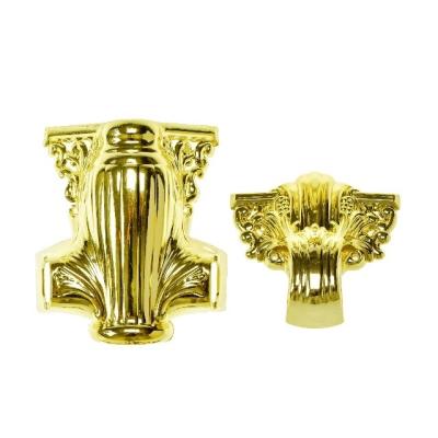 China Injection ABS Plastic Coffin Corners Lug Gold Silver Finished Coffin Hardware for sale