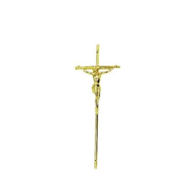 China Injection Plastic Catholic Casket Crucifix 37.5*14cm Vacuum Metalization Coating for sale