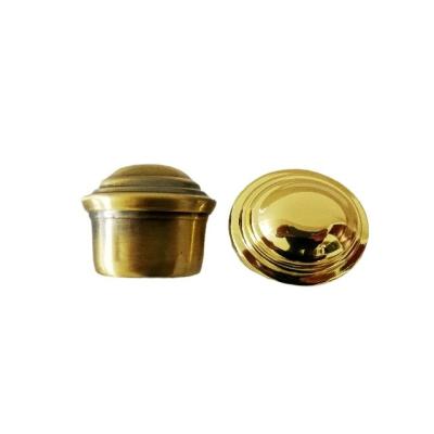 China Electronic Plated Coffin Hardware End Cap Coffin Accessories 38*27mm for sale