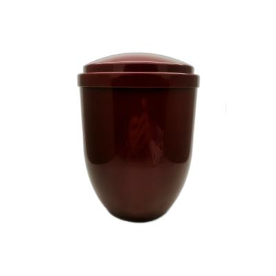 China Bordeaux Color Funeral Ash Urn For Cremation In 3.3L ABS Plastic for sale