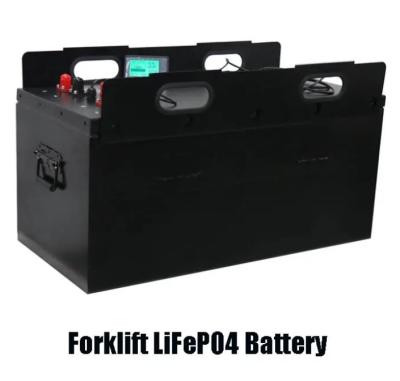 China Customized Deep Cycle Lithium Ion Battery High Power 24V 48V 300Ah LiFePO4 Forklift Battery en venta