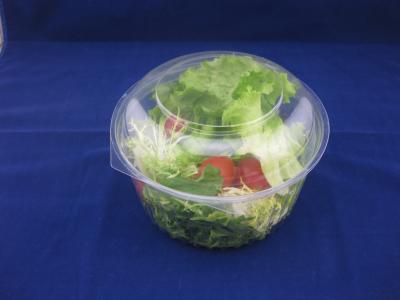 China 17oz OEM/ODM Clear Plastic Clamshell Packaging Disposable Salad Bowls for sale