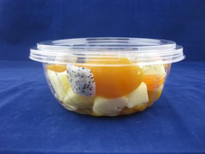China Frutos Eco-amigáveis do ANIMAL DE ESTIMAÇÃO que embalam a bacia de salada da caixa plástica 24oz com tampa à venda