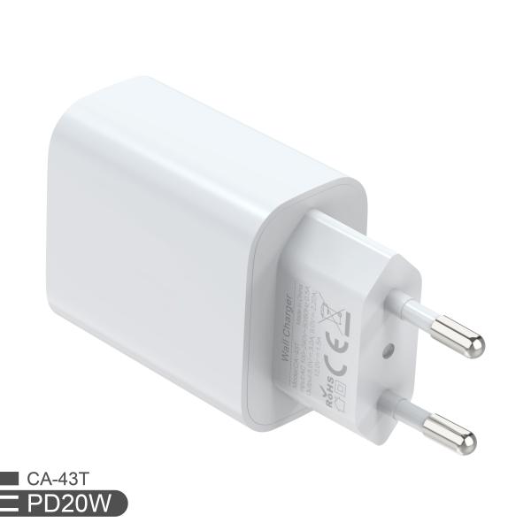 Quality Wholesale Quick Charging Mini Single Port Portable USBC USB Type C Wall Power for sale