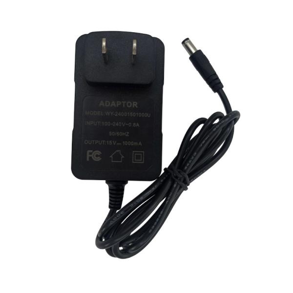 Quality OEM Factory Power Supply Adapter DC 15V 1000MA 15W Black 1M Input 100-240V-50 for sale