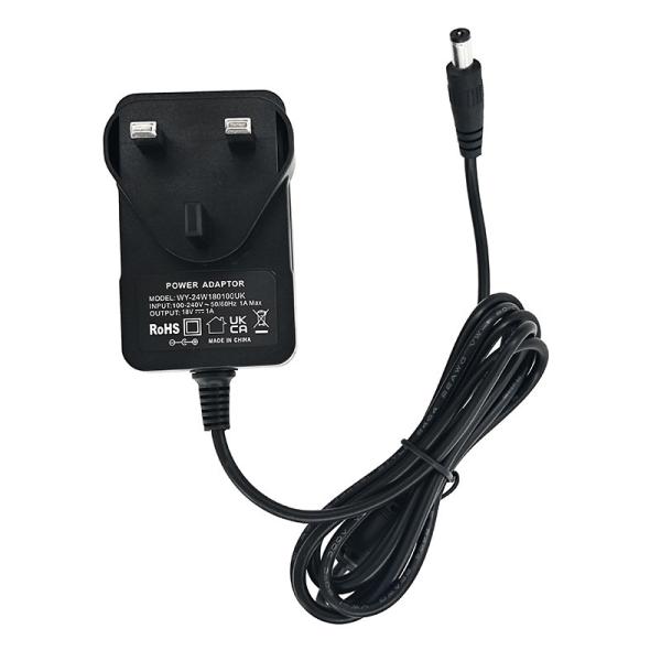 Quality 18V 1.0A 18W Black 1M Input 100-240V-50/60Hz AC/DC Adapter for sale