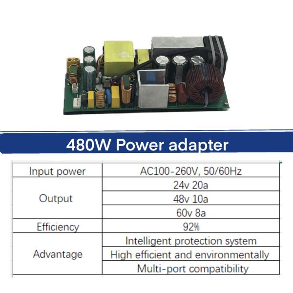 Quality PCBA 48v switching power supply module 12.5a build-in LED lights 600w baseboard for sale