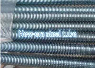 China Alloy / Stainless 304 / 201 Threaded Steel Rod Plain Black Color Zinc Plated for sale