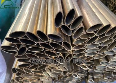 China Hard Drawn Oval ASTM B135 C33000 Copper Alloy Tube for sale