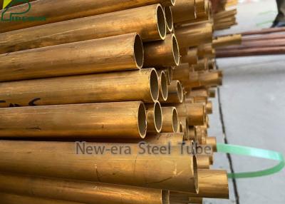 China Los evaporadores redondean la tubería de cobre amarillo inconsútil C44300 en venta