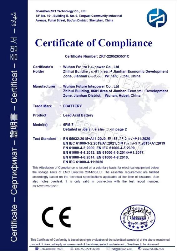 CE - Wuhan Future Intepower Co., Ltd.