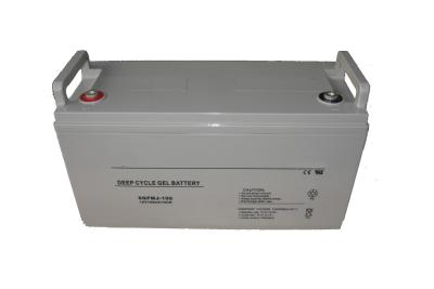 China Bateria pura profunda ISO14001 do gel da bateria 12V100AH do ciclo do gel do tamanho M8 do furo do parafuso à venda