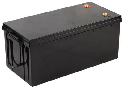 China Black Color 12V200AH AGM Gel Battery High Current Performance Deep Cycle Battery for sale